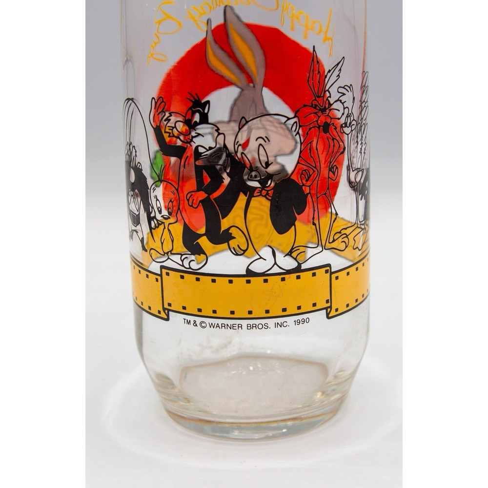 SALE Bugs Bunny Happy Birthday 50th Anniv Glass Warner Bros. Looney Tunes 1990 - Picture 3 of 4